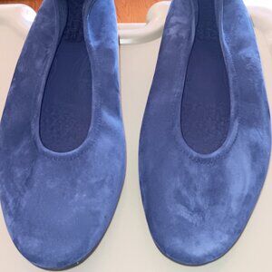 Arche Blue Nubuck Leather Ballet Flats 38/8